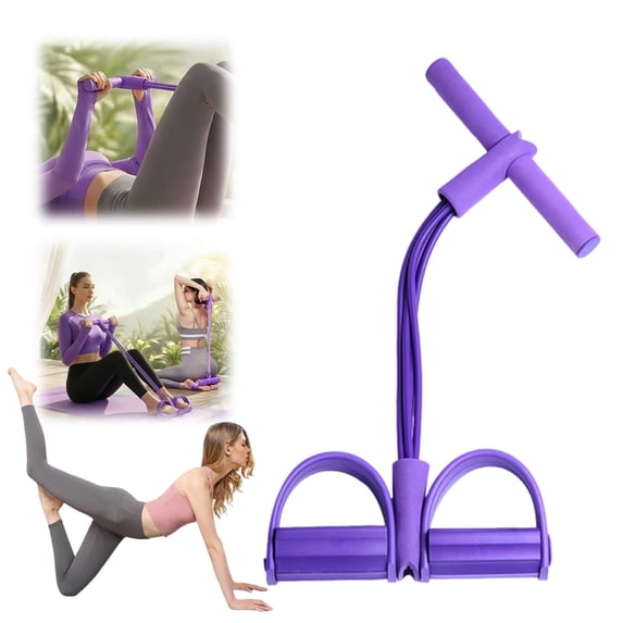 Greatunes Yoga Resistance Band Elastic Pull Rope, Portable Fitness Equipment for Stretching Core Training, Home Workout Bands for Legs Arms Abdomen