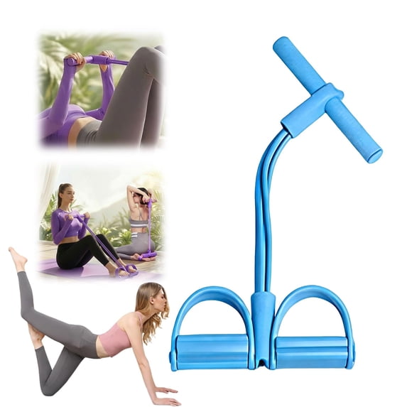 Greatunes Yoga Resistance Band Elastic Pull Rope, Portable Fitness Equipment for Stretching Core Training, Home Workout Bands for Legs Arms Abdomen