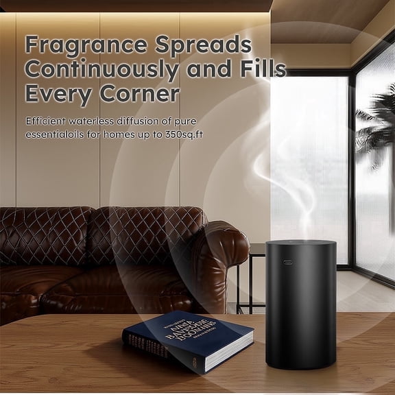 Portable Cordless Essential Oil Diffuser, Rechargeable Car Aromatherapy Humidifier with Timer, 1200-2000mAh Battery, 3 Modes, for Home Office Bedroom