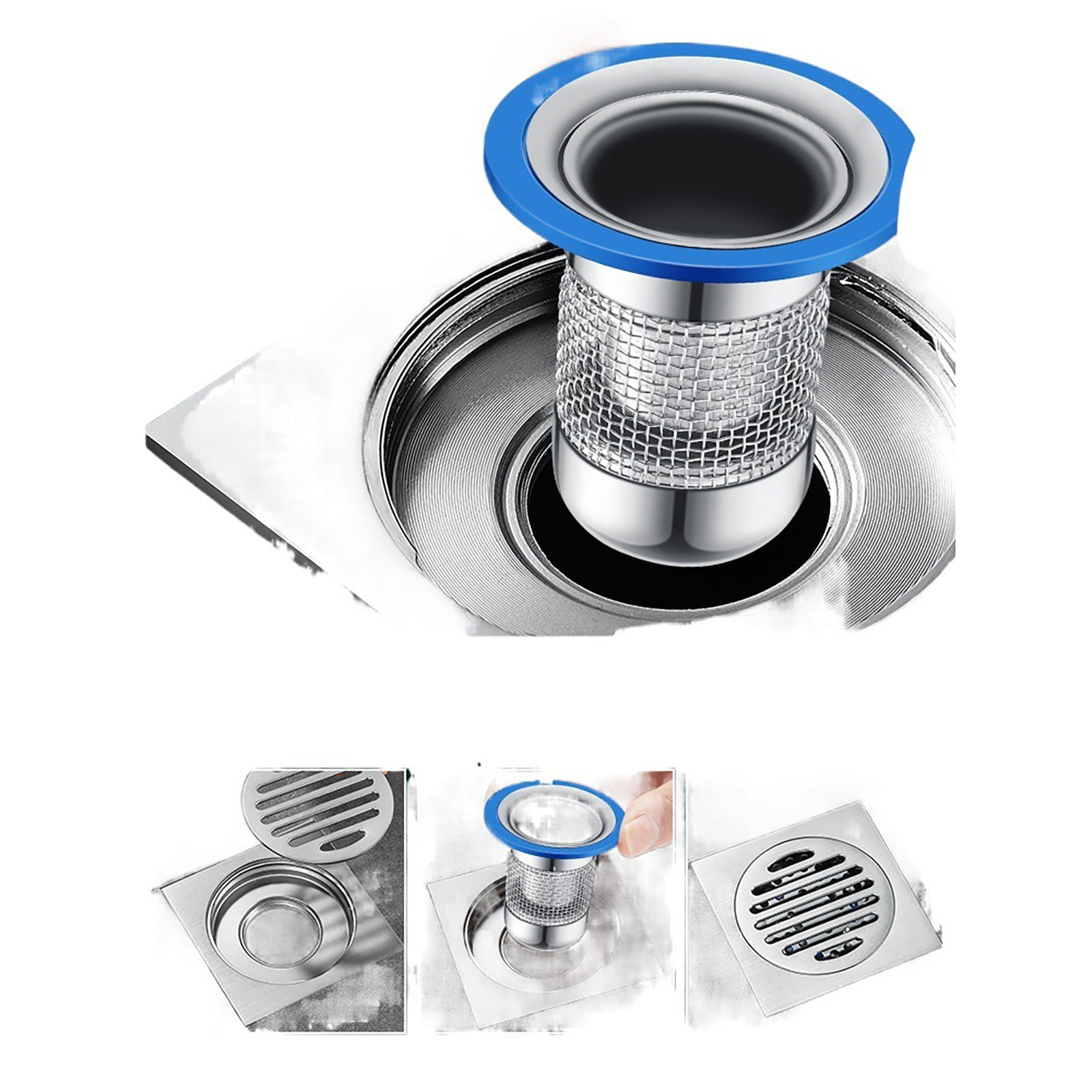 Grebest Filter Drain Filter Clogging Floor Drain Rustproof Easy