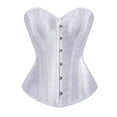 thumbnail image 1 of Grebrafan Boned Corsets Bustier Top Women White 2XL, 1 of 5