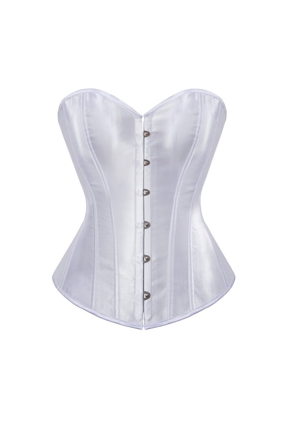 Boned Corsets Bustier Top Women White L