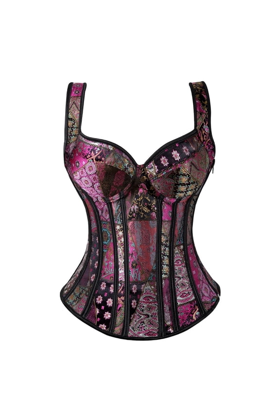 Bustier Corset Top Gothic Purple M