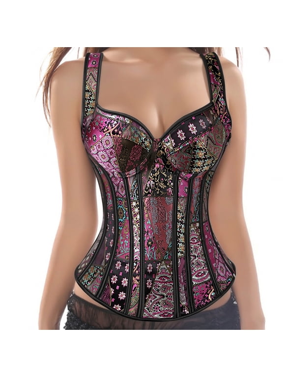 Bustier Corset Top Gothic Purple M