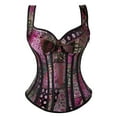 thumbnail image 1 of Grebrafan Bustier Corset Top Gothic Purple XL, 1 of 1