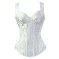 thumbnail image 1 of Grebrafan Bustier Corset Top Gothic White M, 1 of 5