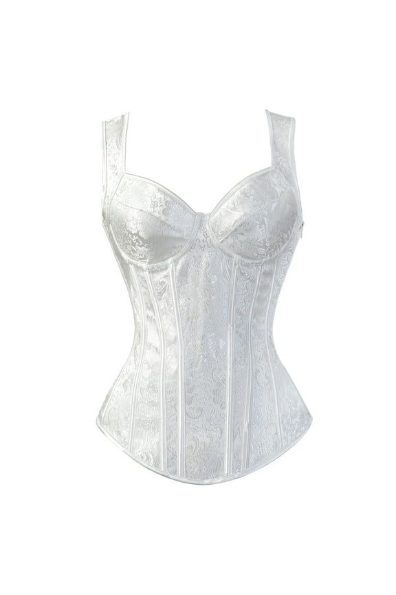 Bustier Corset Top Gothic White M