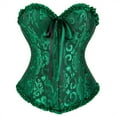 thumbnail image 1 of Grebrafan Bustiers Corsets Women Burlesque Black Green XL, 1 of 1