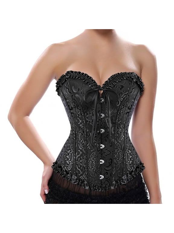 Bustiers Corsets Women Burlesque Black M