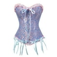 thumbnail image 1 of Grebrafan Bustiers Corsets Women Burlesque Blue XL, 1 of 1