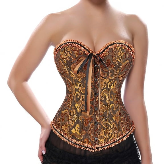 Grebrafan Bustiers Corsets Women Burlesque Ginger 3XL