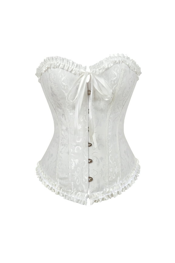 Bustiers Corsets Women Burlesque White XL