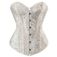thumbnail image 1 of Grebrafan Corset Bridesmaid Party Brocade Bustier Women Beige 6XL, 1 of 1