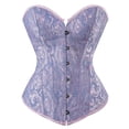 thumbnail image 1 of Grebrafan Corset Bridesmaid Party Brocade Bustier Women Blue M, 1 of 1