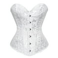 thumbnail image 1 of Grebrafan Corset Bridesmaid Party Brocade Bustier Women White 6XL, 1 of 1