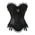 thumbnail image 1 of Grebrafan Corset Bustier for Women Push up Burlesque Tops Black L, 1 of 1