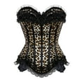 thumbnail image 1 of Grebrafan Corset Bustier for Women Push up Burlesque Tops Leopard XXL, 1 of 1