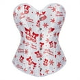 thumbnail image 1 of Grebrafan Corset Christmas Women Plus Size Cosplay Bustier White 5XL, 1 of 5