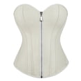 thumbnail image 1 of Grebrafan Corset Cosplay Steampunk Leather Bustiers Ladies Beige XXL, 1 of 1