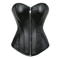 thumbnail image 1 of Grebrafan Corset Cosplay Steampunk Leather Bustiers Ladies Black S, 1 of 1