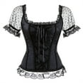 thumbnail image 1 of Grebrafan Corset Gothic Punk Bustier Women Off Shoulder Black 6XL, 1 of 5