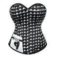 thumbnail image 1 of Grebrafan Corset Lace up Women Wedding Party Bustier Top Black XL, 1 of 5