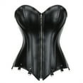 thumbnail image 1 of Grebrafan Corset Leather Pirate Cosplay Women Bustier Top Black 3XL, 1 of 5