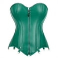 thumbnail image 1 of Grebrafan Corset Leather Pirate Cosplay Women Bustier Top Green L, 1 of 1