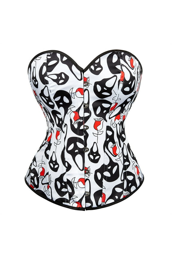 Corset Tops for Women Fashion Night Out Bustier White 6XL