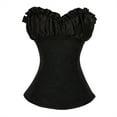 thumbnail image 1 of Grebrafan Corset With Straps Cosplay Masquerade Bustier Top Black XL, 1 of 1