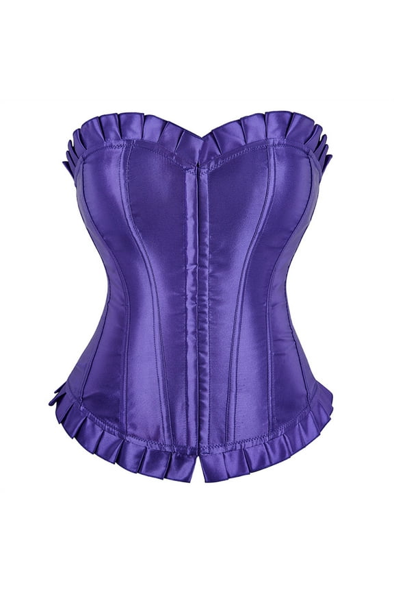Corset Women Fashion Renaissance Gypsy Bustiers Purple 7XL