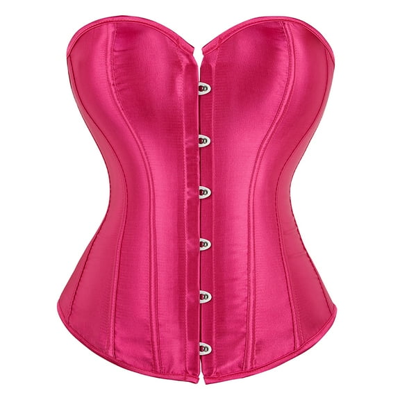 Grebrafan Corsets Lace up Bustier Women Rose S