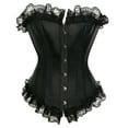 thumbnail image 1 of Grebrafan Gothic Corset Tops Women Wedding Bustiers Bride Black XXL, 1 of 5