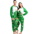 thumbnail image 1 of Grebrafan Matching Christmas Pajamas Set for Couples Women Green 2XL, 1 of 7