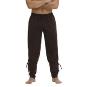Grebrafan Mens Ankle Banded Pants Medieval Viking Navigator Pirate S Brown