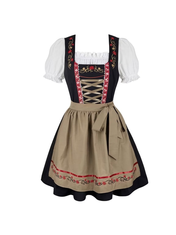 Oktoberfest Women German Dirndl Dress October Festival M