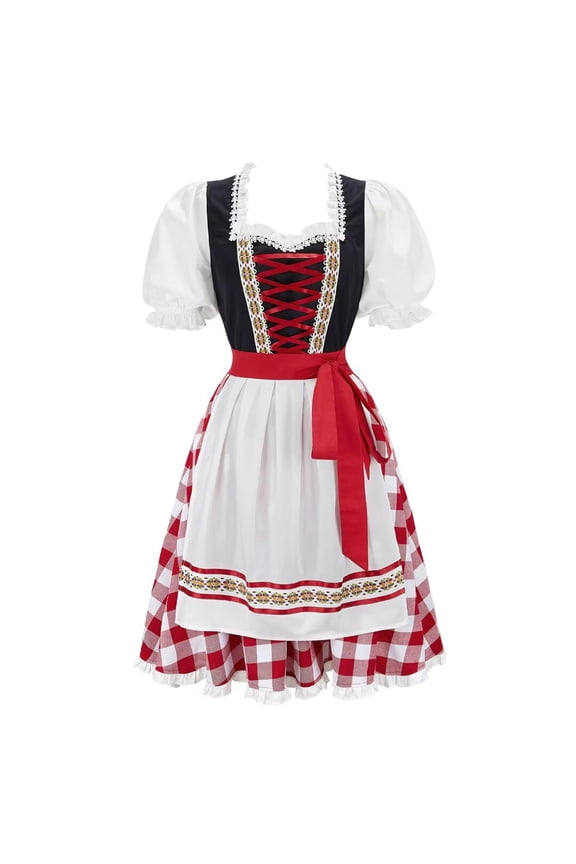 Oktoberfest Women Wench German Dirndl Dresses Traditional XL