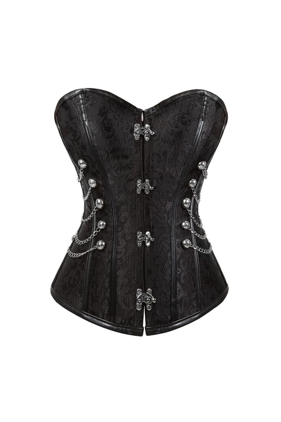 Steampunk Corset Bustier Women Tight Shaper Top Black S