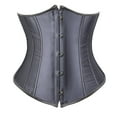 thumbnail image 1 of Grebrafan Underbust Corset Lace up Vintage Gray 2XL, 1 of 5