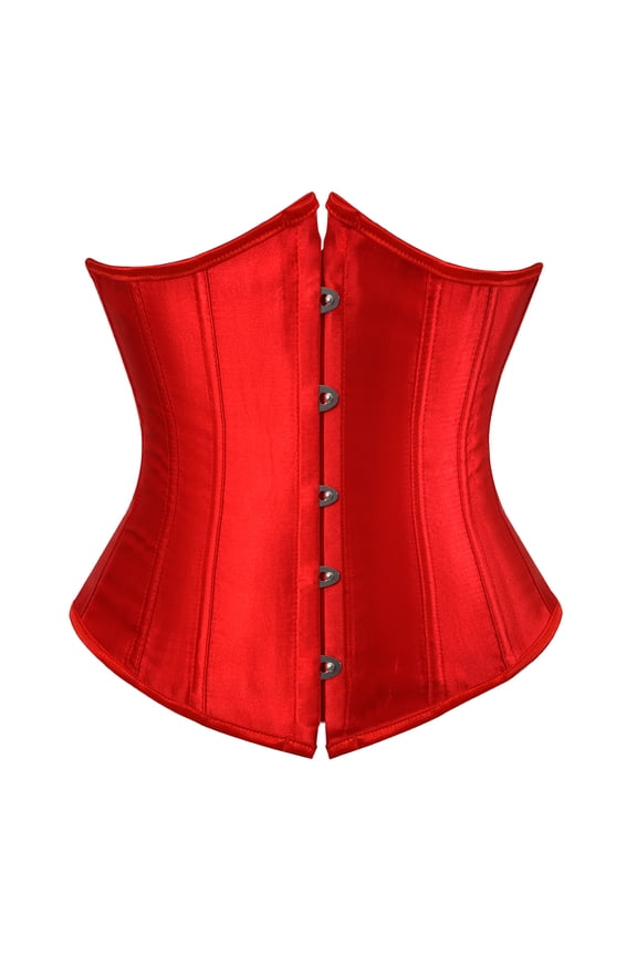 Underbust Corset Lace up Vintage Red 7XL