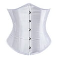 thumbnail image 1 of Grebrafan Underbust Corset Lace up Vintage White 5XL, 1 of 5
