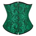 thumbnail image 1 of Grebrafan Underbust Corsets Women Gothic Black Green XS, 1 of 1