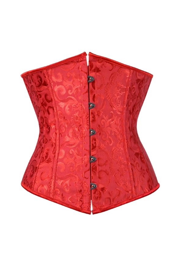 Underbust Corsets Women Gothic Red L