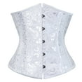 thumbnail image 1 of Grebrafan Underbust Corsets Women Gothic White 5XL, 1 of 5