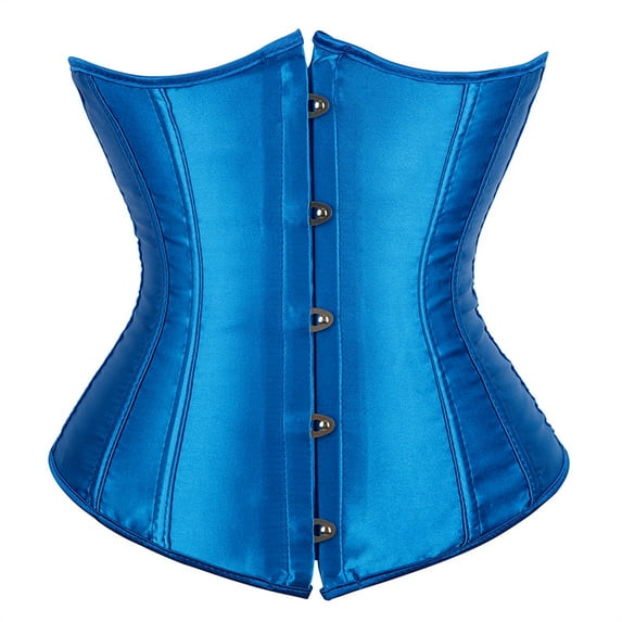 Grebrafan Underbust Corsets for Women Fashion Lake blue XS