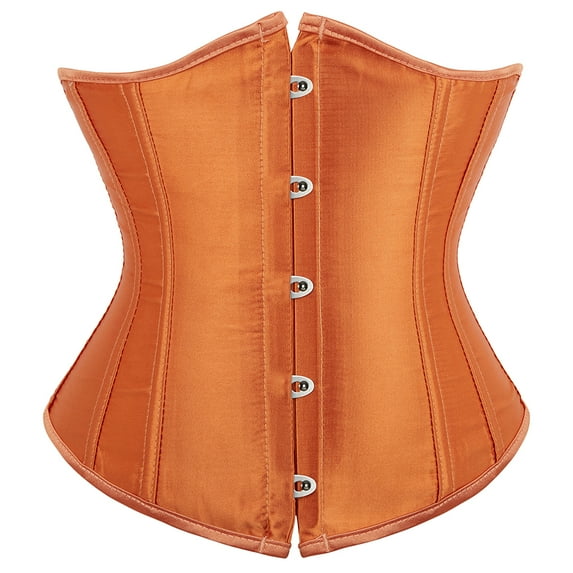 Grebrafan Underbust Corsets for Women Fashion Orange 6XL