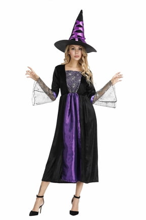 Witch Women Dresses Gothic S purple