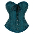 thumbnail image 1 of Grebrafan Women Bustiers Corsets Gothic Dark Green 7XL, 1 of 1