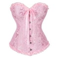 thumbnail image 1 of Grebrafan Women Bustiers Corsets Gothic Pink 2XL, 1 of 5