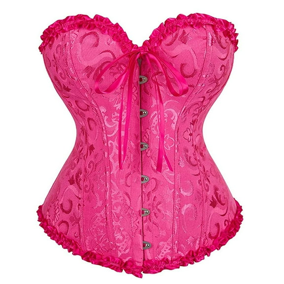 Grebrafan Women Bustiers Corsets Gothic Rose 6XL